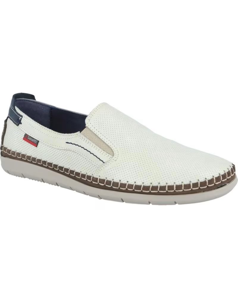 MOCASSIN EN CUIR POUR HOMME LUISETTI ANDRY 29505NC COULEUR GLACE HIELO
