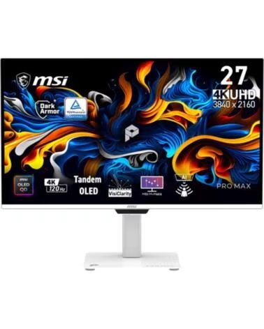 MSI Monitor gaming pro max 271upxw12g 26 5 pulgadas 4k uhd 120hz