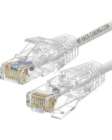 WP EUROPEAN CABLING SOLUTION Cable de red slim wp latiguillo rj45 u - utp cat 6a 0 5m blanco