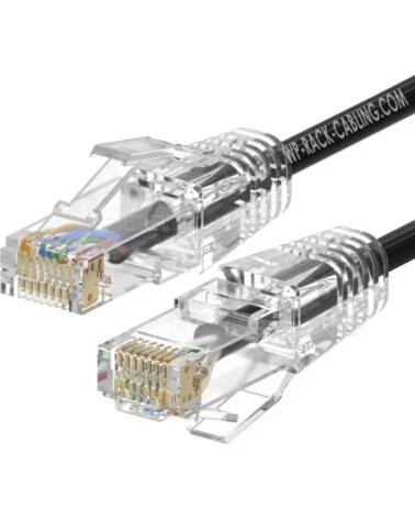 WP EUROPEAN CABLING SOLUTION Cable de red slim wp latiguillo rj45 u - utp cat 6a 1m negro