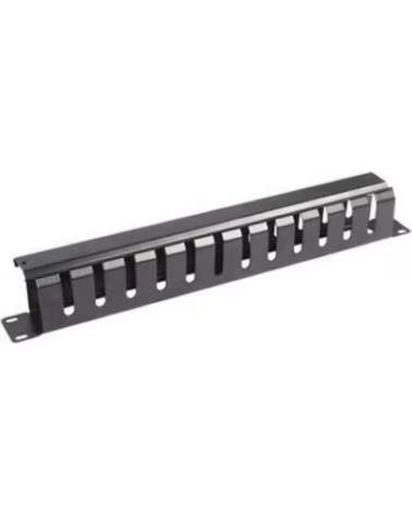 WP EUROPEAN CABLING SOLUTION Panel pasa cables wp 1u - con tapa - negro