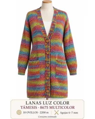 LUZ COLOR TÁMESIS 8675 MATIZADO MULTICOLORIDO · LÃ