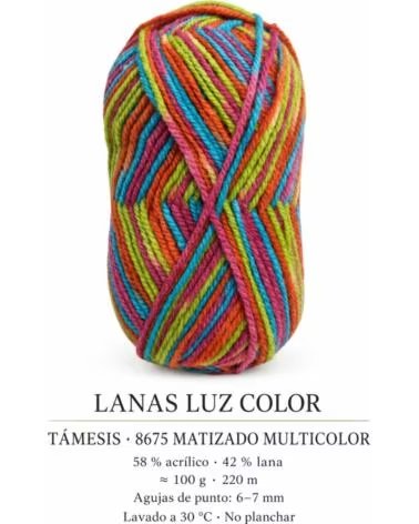 LUZ COLOR TÁMESIS 8675 MATIZADO MULTICOLORIDO · LÃ