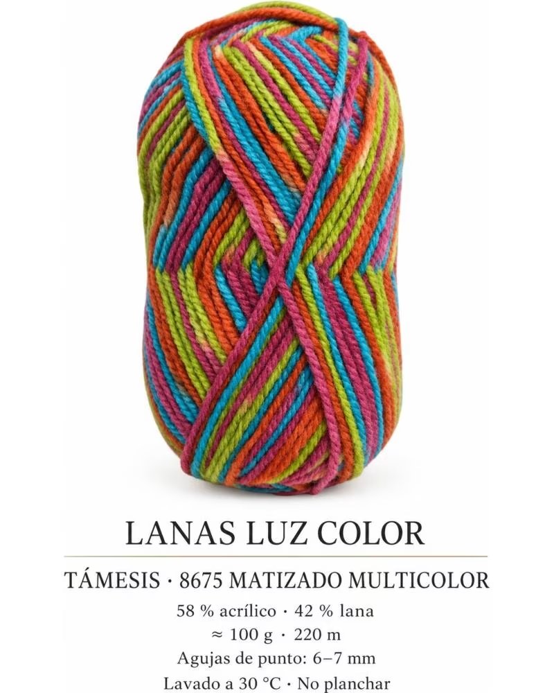 LUZ COLOR TÁMESIS 8675 MATIZADO MULTICOLORIDO · LÃ