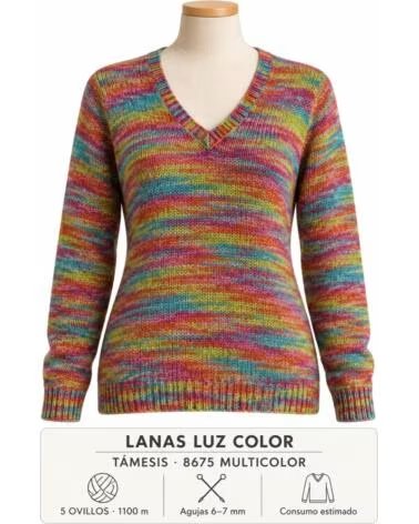 LUZ COLOR TÁMESIS 8675 MATIZADO MULTICOLORIDO · LÃ