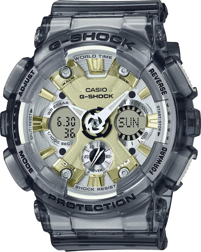 RELOJ CASIO G-SHOCK GMA-S120GS-8AER RESINA TRANSPARENTE GRIS