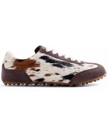 GIOSEPPO BASKETS EN CUIR MOTIF VACHE 80219 VACA