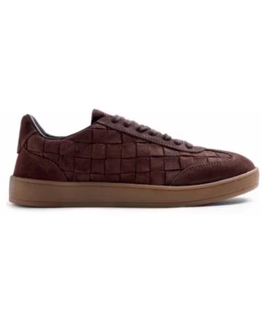 GIOSEPPO BASKETS 80672 CUIR TRESSÉ CHOCOLAT CHOCOLATE