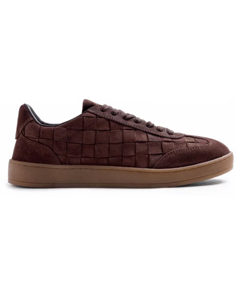 GIOSEPPO BASKETS 80672 CUIR TRESSÉ CHOCOLAT CHOCOLATE