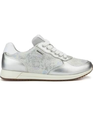 GEOX JENSEA W DAMEN SNEAKER AUS LEDER IN GRAU GREY