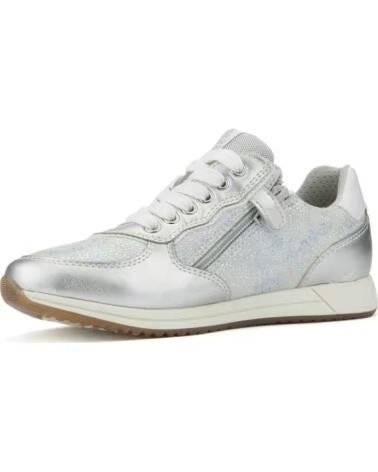 GEOX JENSEA W DAMEN SNEAKER AUS LEDER IN GRAU GREY