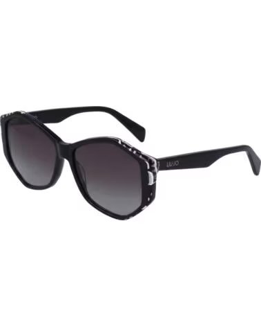 LIU JO Gafas de Sol Mujer Hexagonales de Acetato LJ797S NEGRO