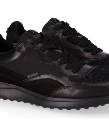 CHIKA10 TREK 02 HERREN FREIZEIT SNEAKER AUS LEDER NEGRO-BLACK