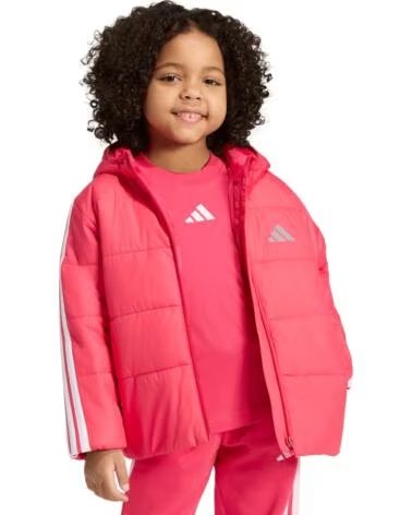 ADIDAS GESTEPPTE KAPUZENJACKE FÜR MÄDCHEN ROSA