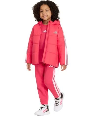 ADIDAS GESTEPPTE KAPUZENJACKE FÜR MÄDCHEN ROSA