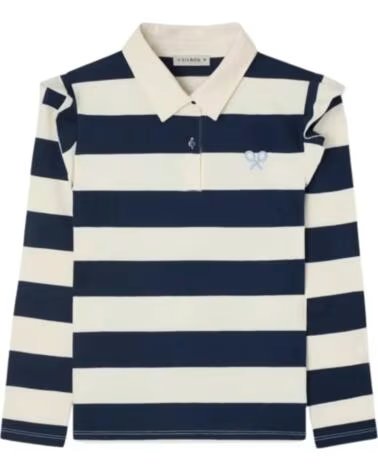 SILBON LANGARMSHIRT FÜR MÄDCHEN GESTREIFT POLO MULTICOLOR