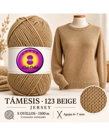 LUZ COLOR TaMESIS 123 BEIGE · LANAS