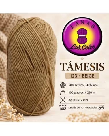 LUZ COLOR TaMESIS 123 BEIGE · LANAS