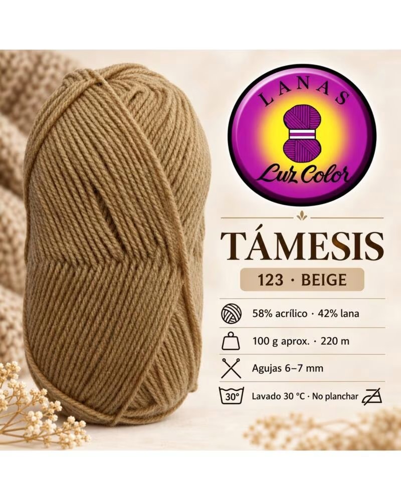 LUZ COLOR TaMESIS 123 BEIGE · LANAS