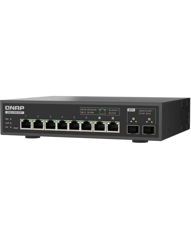 QNAP Switch qsw - l3208 - 2c6t 10 puertos