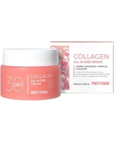 PRETTYSKIN 30 DAYS ALL IN ONE COLLAGEN CREAM 100ML CREMA FACIAL ANTIEDAD