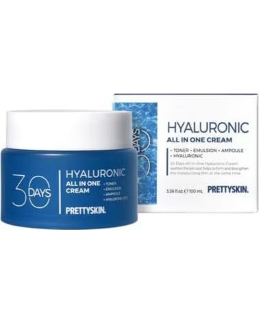 PRETTYSKIN 30 DAYS ALL IN ONE HYALURONIC CREAM 100ML CREMA FACIAL HIDRATANTE
