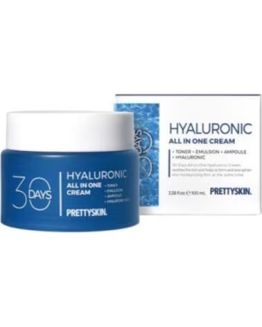 PRETTYSKIN 30 DAYS ALL IN ONE HYALURONIC CREAM 100ML CREMA FACIAL HIDRATANTE