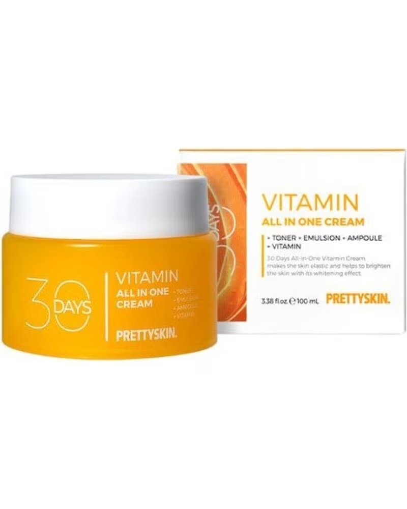 PRETTYSKIN 30 DAYS ALL IN ONE VITAMIN CREAM 100ML CREMA FACIAL ILUMINADORA