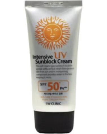 3W CLINIC INTENSIVE UV SUNBLOCK CREAM SPF50 PA - 70ML
