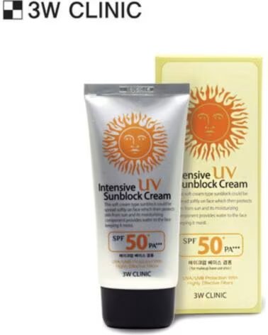 3W CLINIC INTENSIVE UV SUNBLOCK CREAM SPF50 PA - 70ML