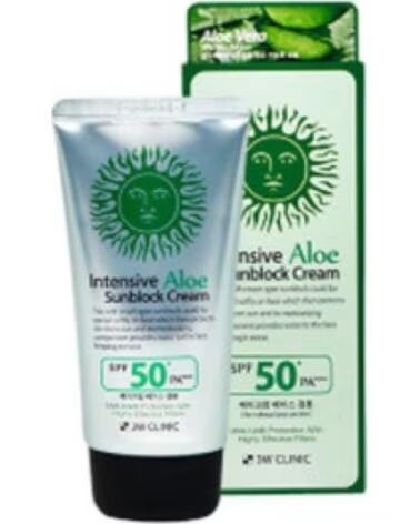 3W CLINIC INTENSIVE ALOE SUNBLOCK CREAM SPF50 PA - 70ML