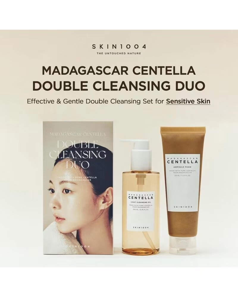 SKIN1004 MADAGASCAR CENTELLA DOUBLE CLEANSING DUO SET 2 ITENS DE LIMPEZA FACIAL
