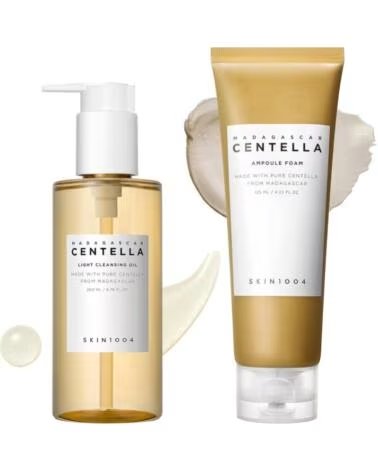 SKIN1004 MADAGASCAR CENTELLA DOUBLE CLEANSING DUO SET 2 ITENS DE LIMPEZA FACIAL