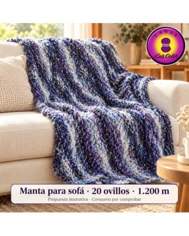 LÃ MATIZADA COM BRILHO LUZ COLOR 3687