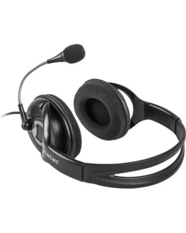 NATEC AURICULARES BEAR 2 MICROFONO ALAMBRICO 3 5MM BLACK