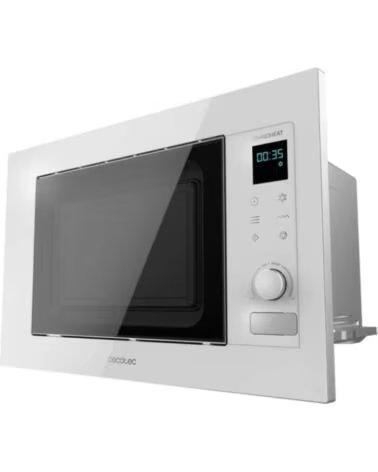 CECOTEC Microondas encastrable con grill grandheat 2090 built - in touch white 1200w 21l