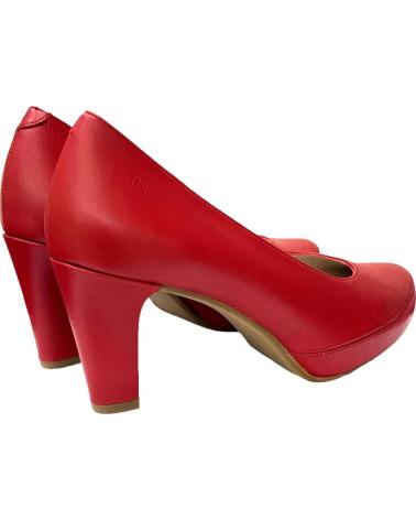 Zapatos de Mujer DORKING ZAPATO SALON PIEL ROJO SUGAR ROJO