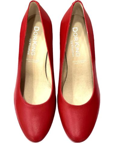 Zapatos de Mujer DORKING ZAPATO SALON PIEL ROJO SUGAR ROJO