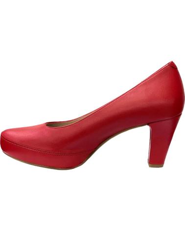 Zapatos de Mujer DORKING ZAPATO SALON PIEL ROJO SUGAR ROJO