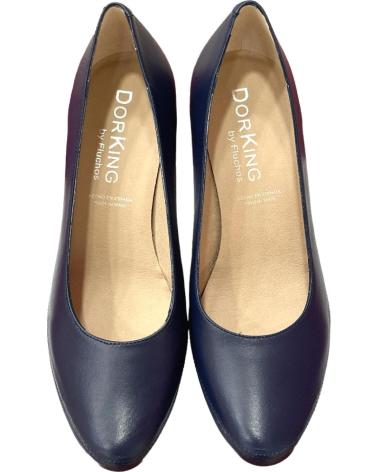 Zapatos de Mujer DORKING ZAPATOS SALON PIEL AZULES SUGAR OCEANO