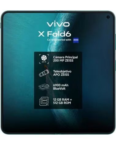 VIVO Smartphone X Fold6 12GB- 512GB- 6 51-8 02- 5G- Azul