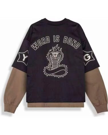 GRIMEY LANGARM MESH T-SHIRT SHO NUFF LONG SLEEVE TEE BLACK