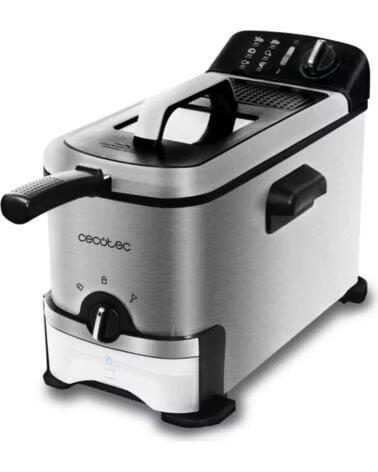 CECOTEC Freidora cleanfry 3000 pro filter 3l 2400w