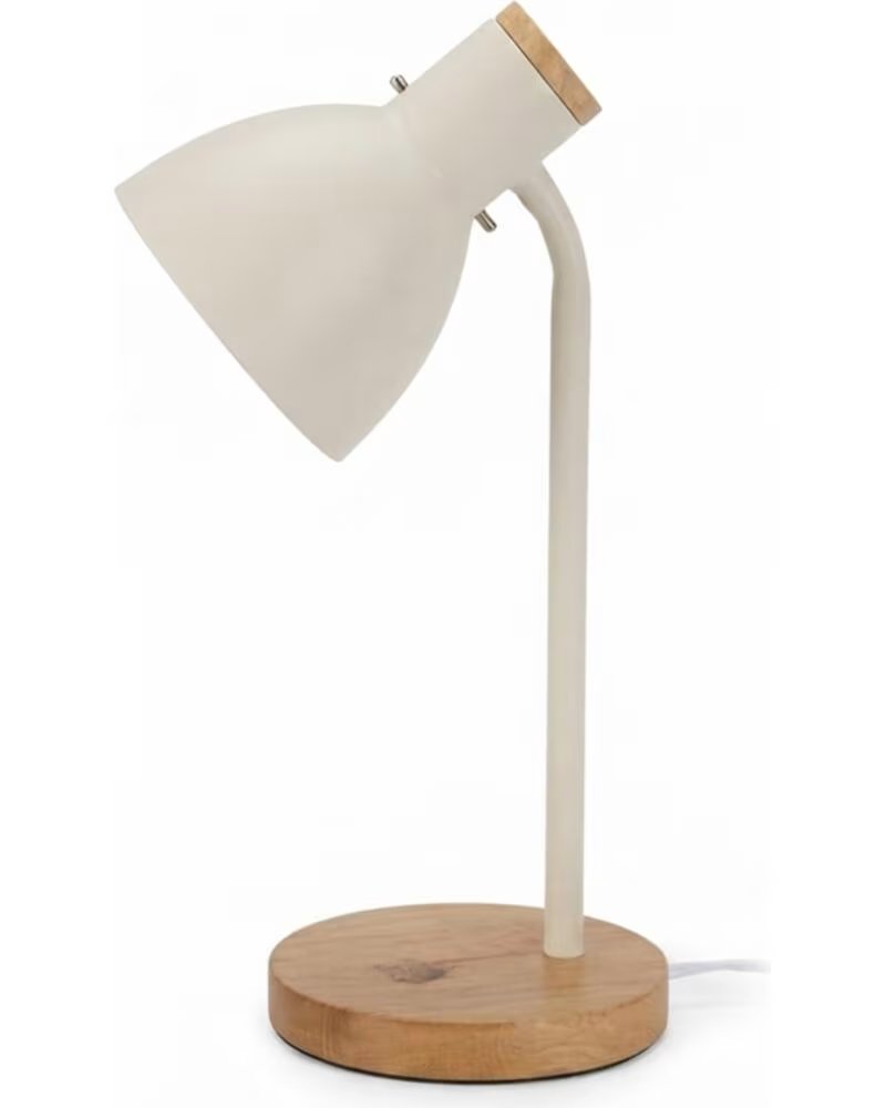 EXCELLENT LAMPE DE BUREAU AVEC BASE EN BOIS MULTICOLOR