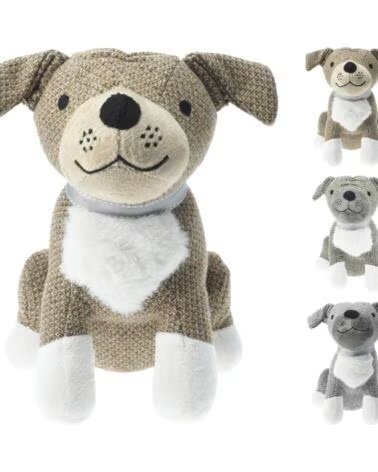 EXCELLENT BUTOIRS DE PORTE DÉCORATIFS ET CALE-PORTE EN FORME DE CHIEN EN PELUCHE MULTICOLORE MULTICOLOR