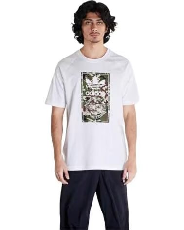 ADIDAS KURZARMSHIRT IS0248 CAMO TONGUE TEE WILPIN WEISS GRÜN VERDE
