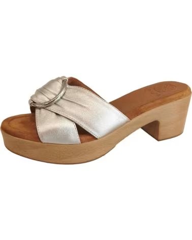 SANDALES POUR FEMME UNISA COMPENSÉES ARGENTÉES SILVER