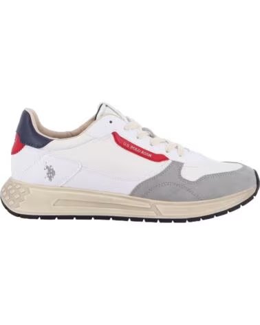 US POLO ASSN BASKETS HOMME BLANC BLANCO