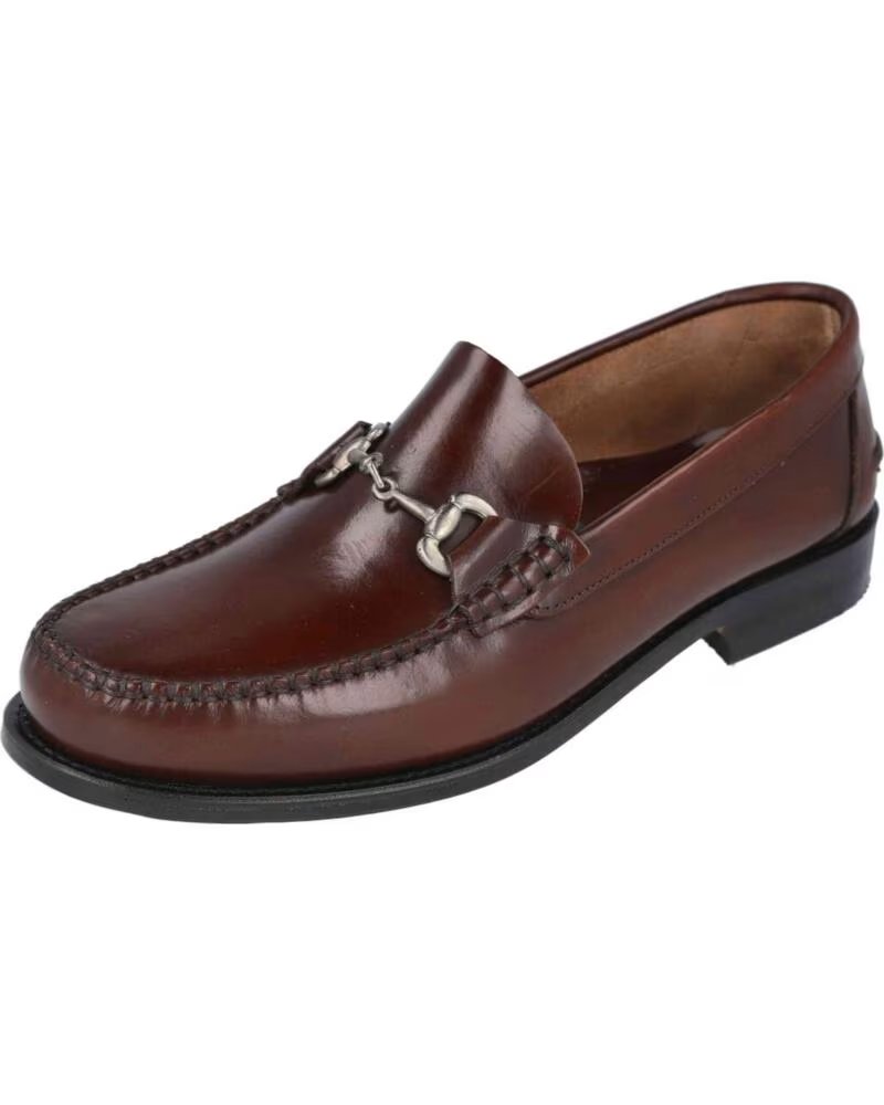 L&R SHOES ELEGANTE SCHUHE 070-436376 FÜR HERREN MARRON