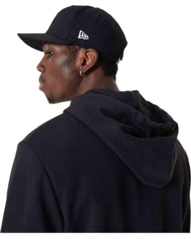NEW ERA FELPA CON CAPPUCCIO E ZIP OUTERWEAR UOMO NERO NEGRO